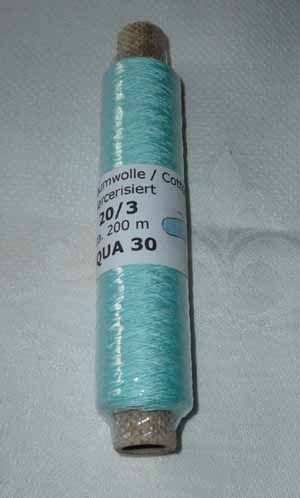 Franks Cotton - Thread 20/3 Aqua 30